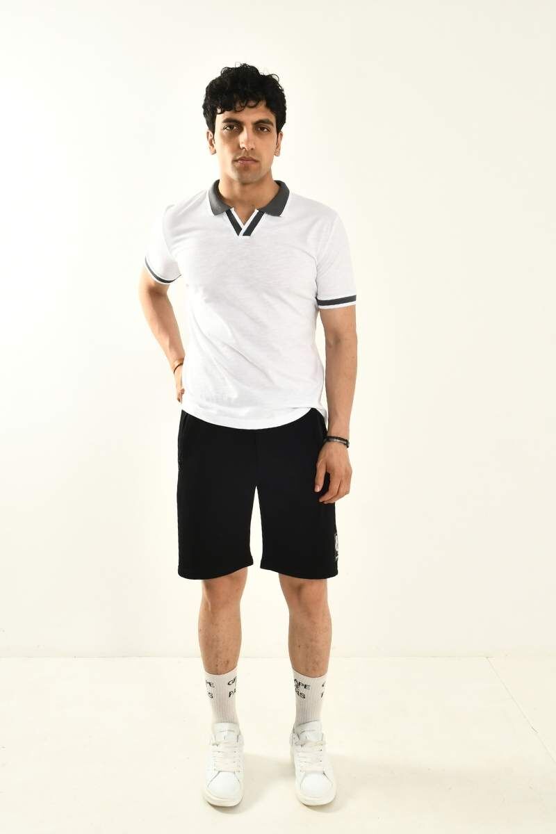 Beyaz Polo Yaka T-shirt 12729 - 4